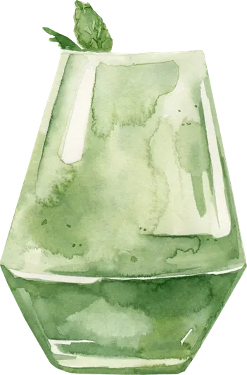Illustration aquarelle : Mojito