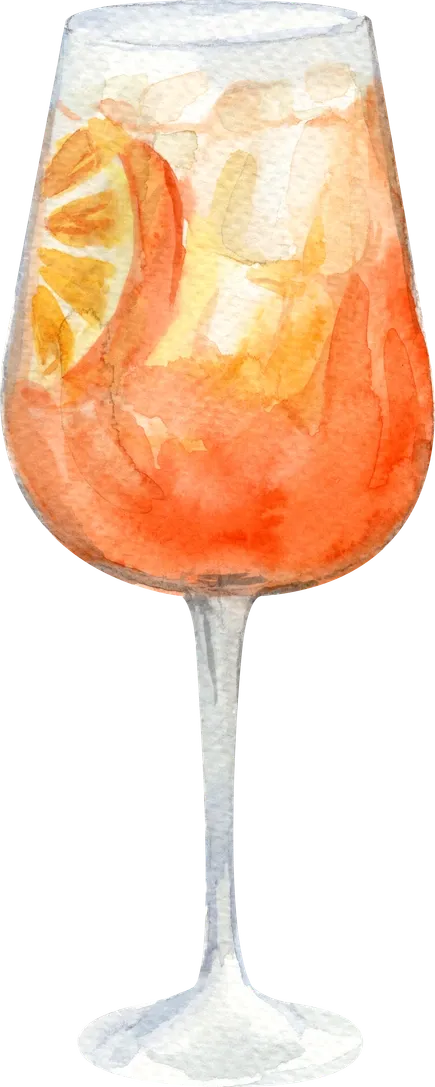 Illustration aquarelle : Spritz